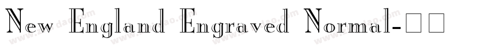 New England Engraved Normal字体转换